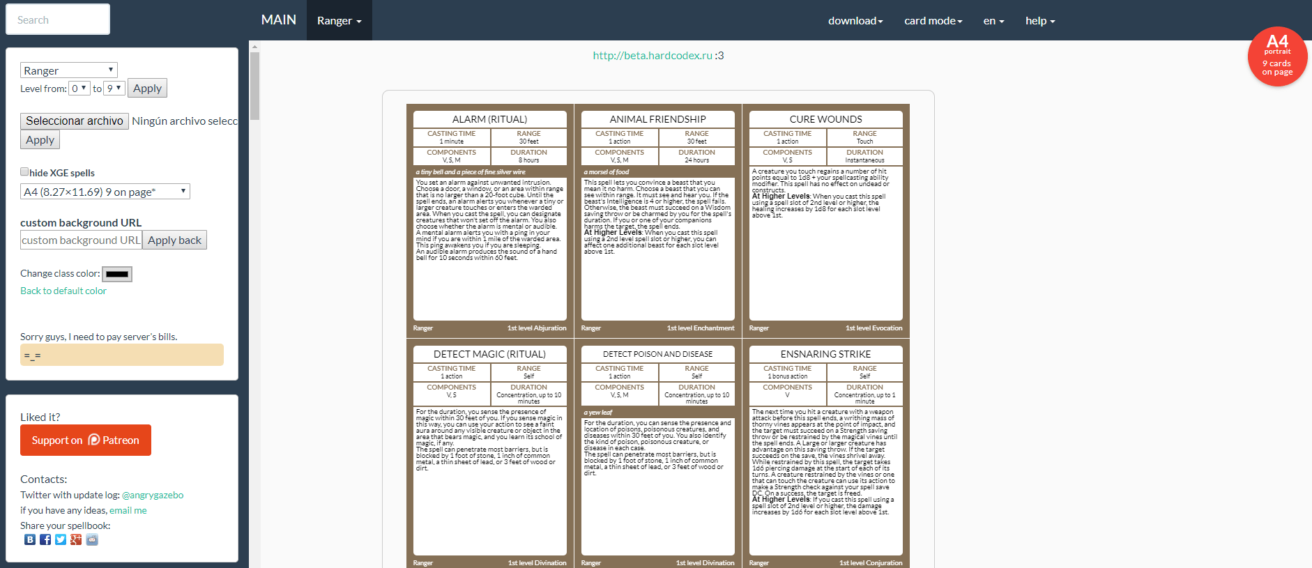 Free D&D Printable Spell Cards (5e) The DM's Tavern