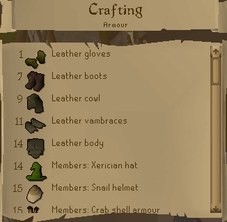 RS Crafting
